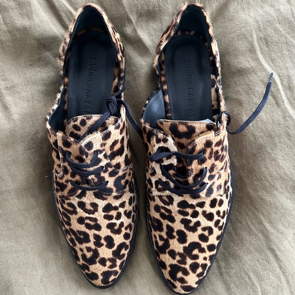 NIB Freda Salvador Cheetah Calf Hair D’Orsay Oxfords - Size 8 - Picture 7 of 10